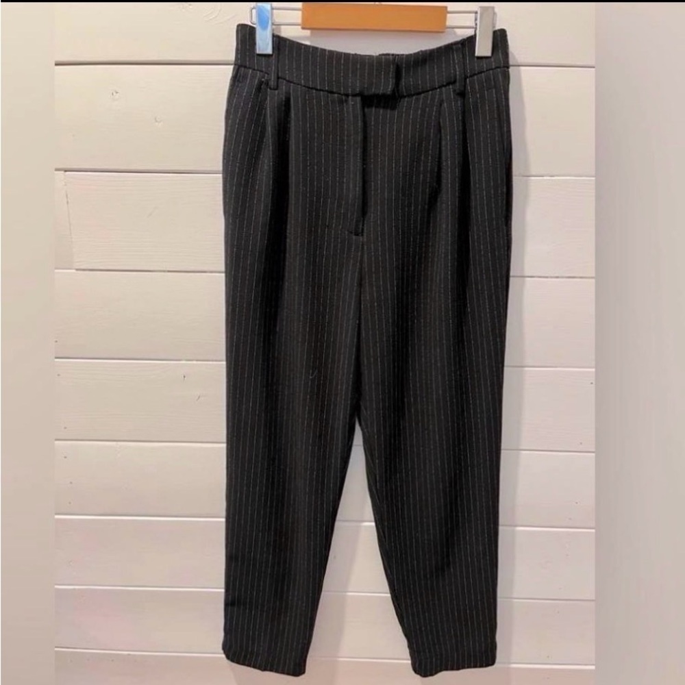 DYNAMITE Black & White Striped High Waist Pants Size S - Picture 3 of 6